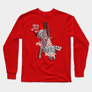 Valentines Day Gifts Cute Gnomes Love Matching Couple Long Sleeve T-Shirt